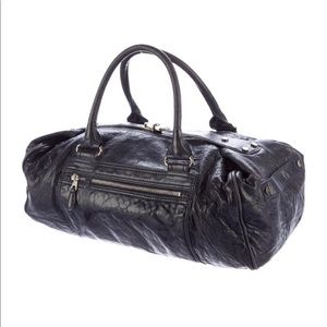 Authentic Balenciaga Black Leather Satchel Bag